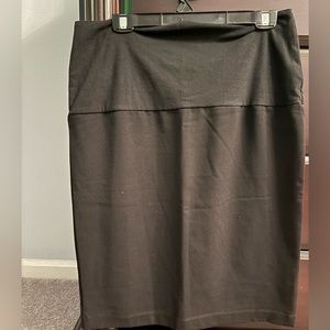 Maternity black straight skirt